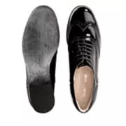 Load image into Gallery viewer, Clarks Ladies Hamble Oak Black Patent Laced Shoe
