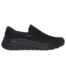 Load image into Gallery viewer, Skechers Mens Arch Fit Black Slip On - Vallo
