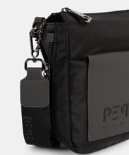 Load image into Gallery viewer, Pepe MOLL Black and Grey Crossbody Bag - Zip Fastening - 252362
