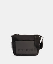 Load image into Gallery viewer, Pepe MOLL Black and Grey Crossbody Bag - Zip Fastening - 252362
