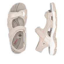 Load image into Gallery viewer, Rieker Soft Metallic Walking Comfort Sandal - 68866

