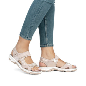 Rieker Soft Metallic Walking Comfort Sandal - 68866