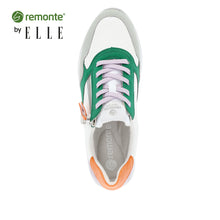 Load image into Gallery viewer, Remonte Ladies White Multi Colour Trainer - Lace and Zip Fastening - D0H01
