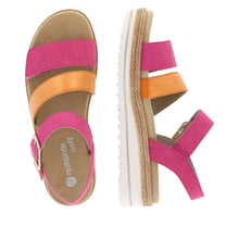 Load image into Gallery viewer, Remonte Ladies Pink and Orange Sandal - Velcro Strap - D0Q55
