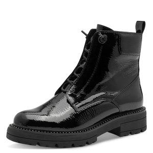 Marco Tozzi Ladies Black Patent Ankle Boot - 25236 018
