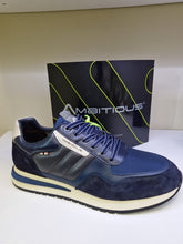 Load image into Gallery viewer, Ambitious Mens Navy Smart Casual Laced Trainer

