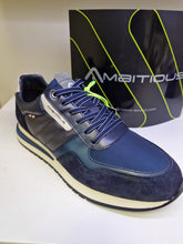 Load image into Gallery viewer, Ambitious Mens Navy Smart Casual Laced Trainer
