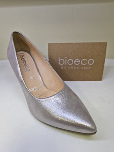 Bioeco Ladies Smart Soft Metallic Court - Heel