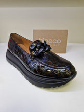 Load image into Gallery viewer, Bioeco Ladies Casual Loafer - Bronze Blue Croc Patent - 6350
