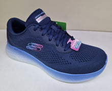 Load image into Gallery viewer, Skechers Ladies Navy Laced Skech Lite Stunning Steps
