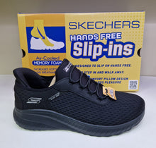 Load image into Gallery viewer, Skechers Ladies Black Slip In Hands Free Bobs Trainer - Chaos in Colour

