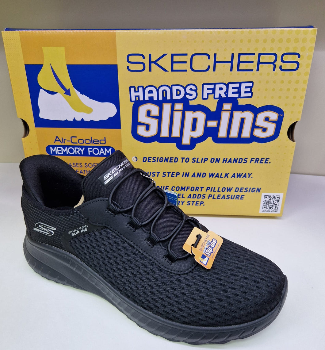 Skechers Ladies Black Slip In Hands Free Bobs Trainer - Chaos in Colour
