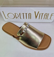 Load image into Gallery viewer, Loretta Vitale Ladies Gold Mule - W9912
