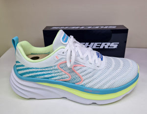 Skechers Ladies D'Lux Vapor Cool Breeze - White / Turq - 150583