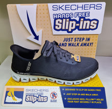 Load image into Gallery viewer, Skechers Ladies Glide Step Excite - Black Charcoal - 104566
