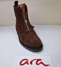 Load image into Gallery viewer, Ara Ladies Ankle Boot - Chocolate Suede - Inside Zip - 29520 03
