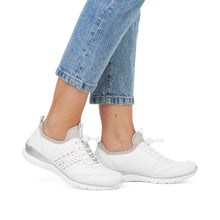 Load image into Gallery viewer, Rieker Ladies Slip On Casual White Trainer - L3259
