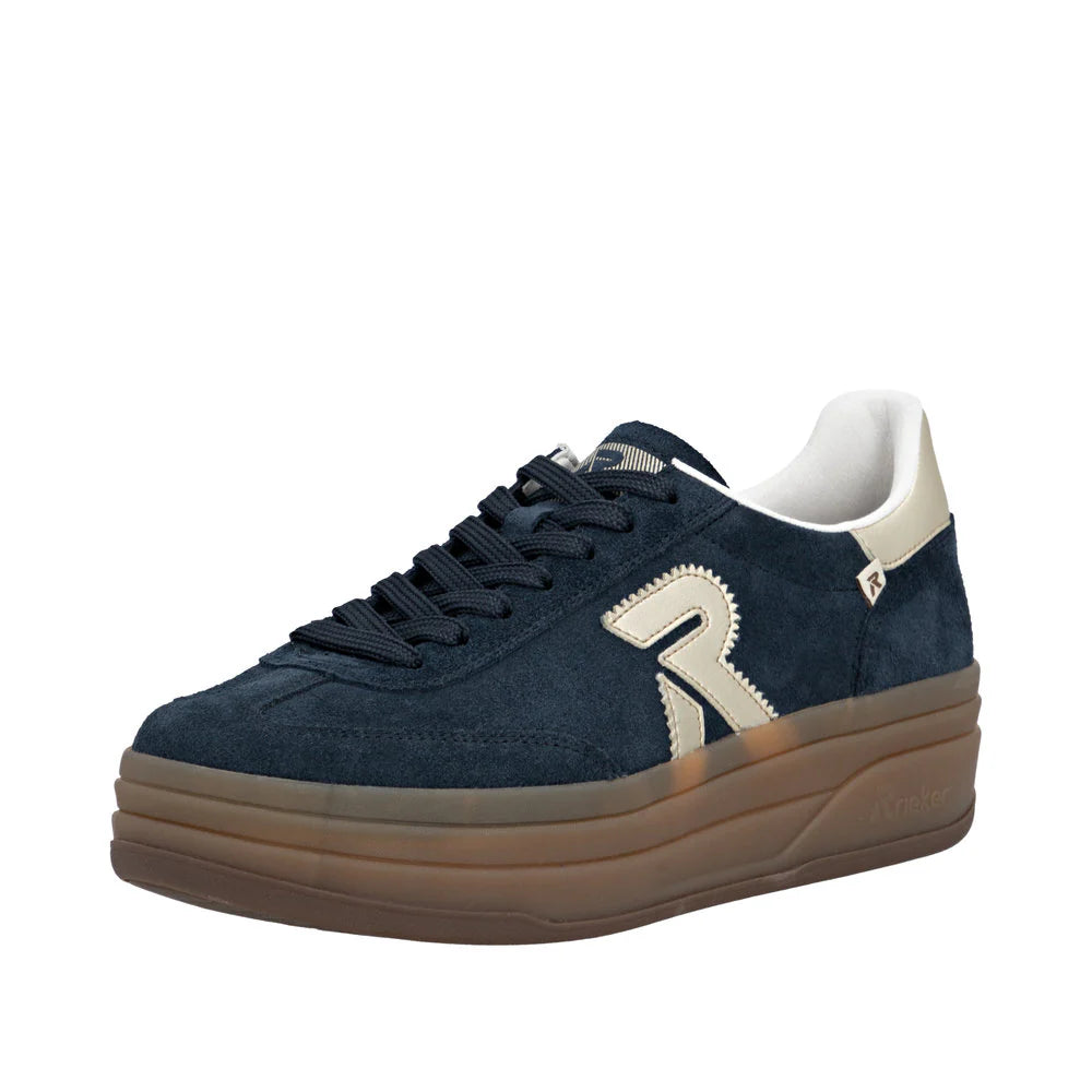 Rieker Ladies Navy Smart Trainer - W3700 14