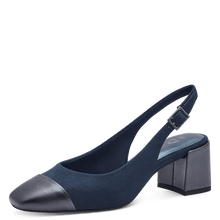 Load image into Gallery viewer, Marco TOZZI Ladies Navy Sling back - 29610
