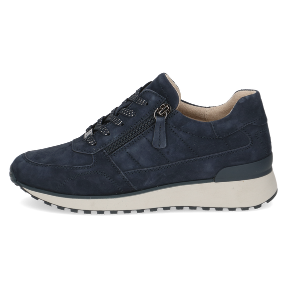 Caprice Ladies Navy Suede Smart Trainer - 23701