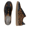 Remonte Ladies Smart Trainer - Black Patent and Tan Leopard Print - D2C01 91