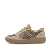 Remonte Ladies Sand Soft Metallic Smart Laced Trainer - D2T01 61