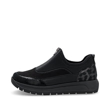 Load image into Gallery viewer, Remonte Ladies Black Soft Front Zip Casual Shoe - D2V01 04
