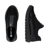 Remonte Ladies Black Soft Front Zip Casual Shoe - D2V01 04