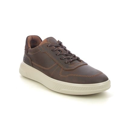 Ecco Mens Coffee Laced Casual Shoe - Move - 551624 51764