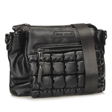 Load image into Gallery viewer, Pepe MOLL Black Quilted Crossbody Bag - Zip Fastening - 252122
