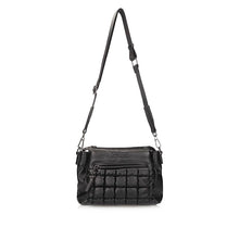 Load image into Gallery viewer, Pepe MOLL Black Quilted Crossbody Bag - Zip Fastening - 252122
