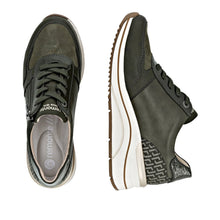 Load image into Gallery viewer, Remonte Ladies Smart Khaki Trainer - Laced and Zip - D0T16 54
