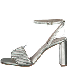 Load image into Gallery viewer, S Oliver Ladies Champagne Metallic Ankle Strap Sandal
