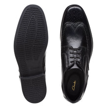 Load image into Gallery viewer, Clarks Men&#39;s Howard Wing Black Leather Formal Shoe - Laced
