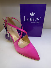Load image into Gallery viewer, Lotus Ladies Smart Shoe - Hot Pink Satin
