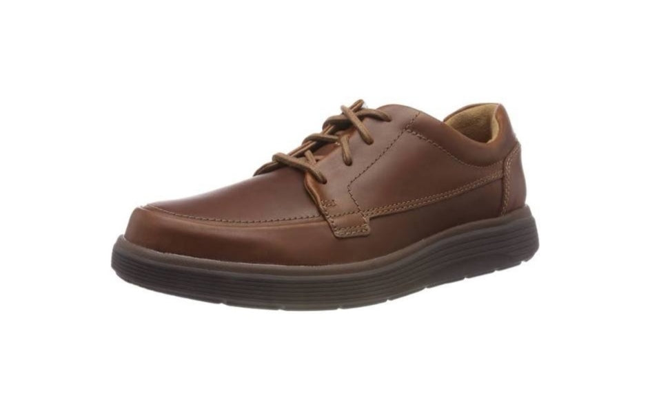 Clarks Un Abode Ease - Casual Laced Tan - Unstructured Range