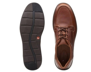 Clarks Un Abode Ease - Casual Laced Tan - Unstructured Range