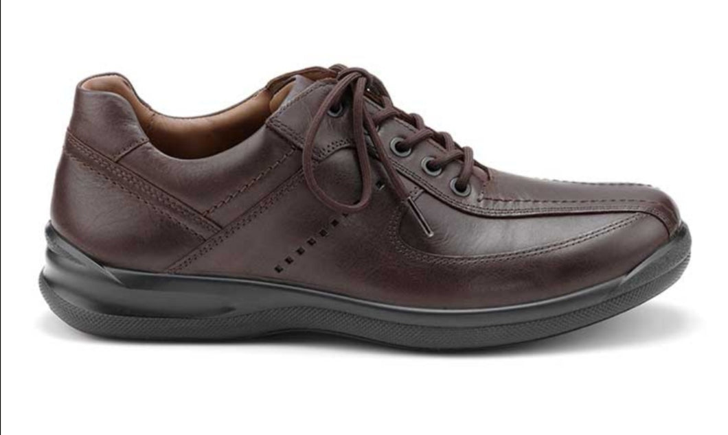 Hotter Mens Lance Casual Laced - Brown Leather