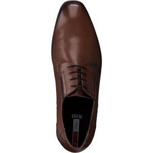 S Oliver Men's Formal Laced Shoe - Dark Tan